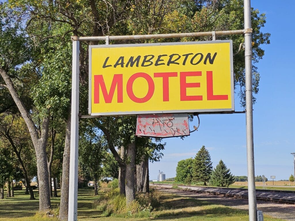 Lamberton Motel sign
